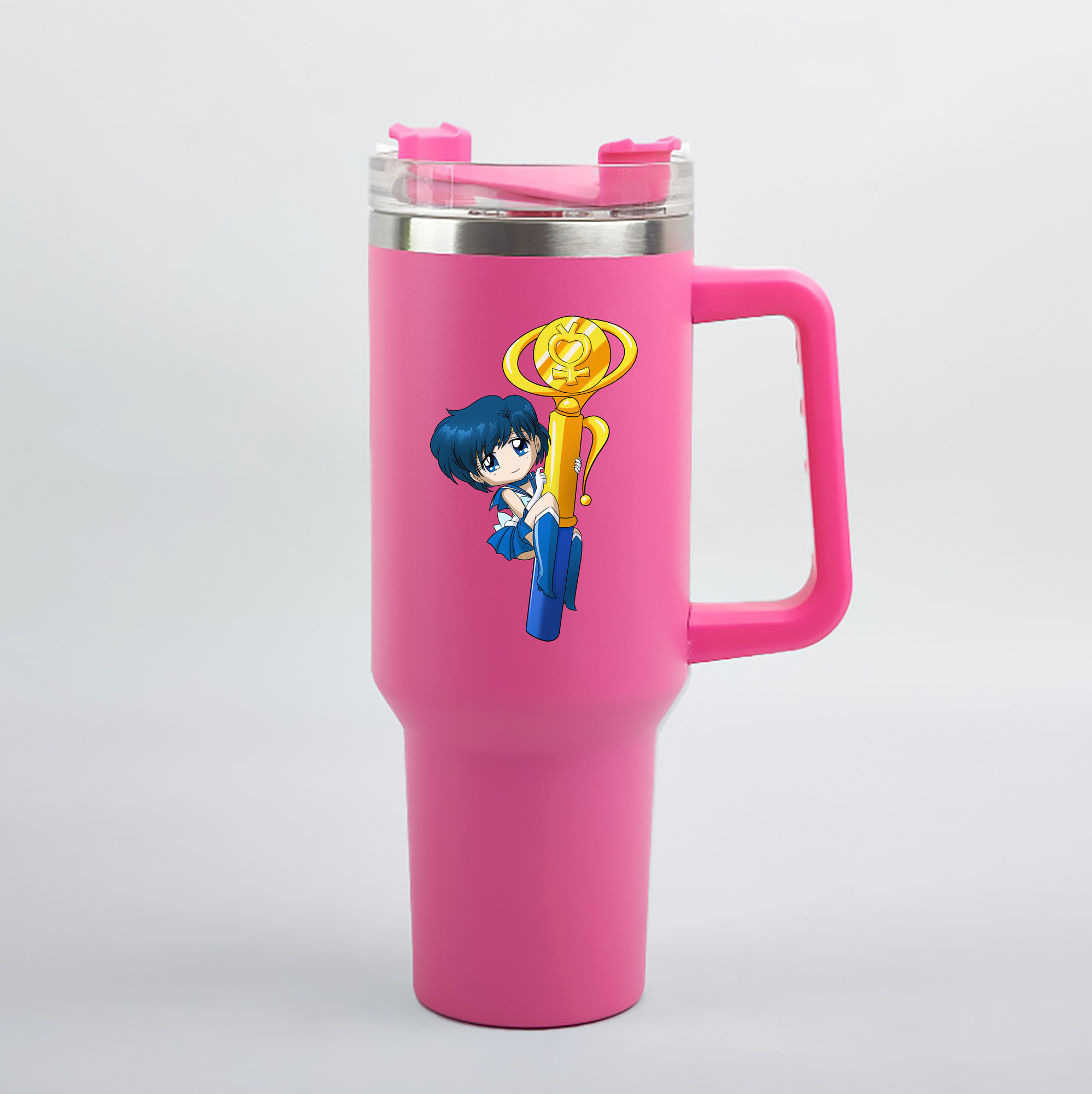 （画像用） 美少女戦士セーラームーン 水野 亜美 みずの あみ Sailor Moon Mizuno Ami 1200mL車用タンブラー（カラープリント）
